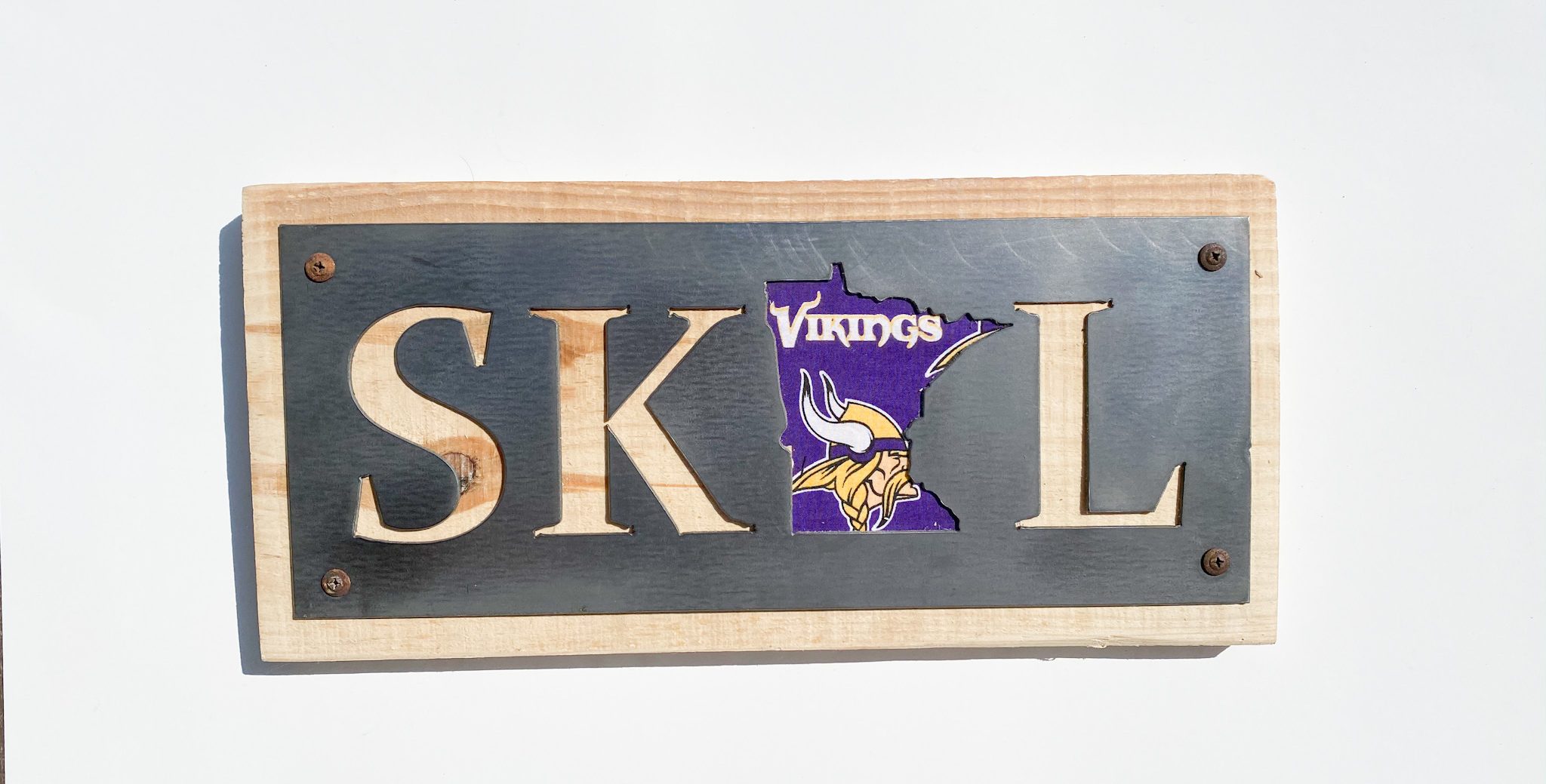 SKOL with Vikings fabric MN Large – KaJo Inscriptions